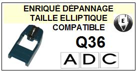 ADC  Q36    Pointe de lecture compatible Diamant Elliptique