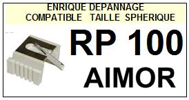 AIMOR<br> RP100 RP-100 Pointe sphrique pour tourne-disques <BR><small>a 2014-12</small>