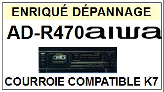 AIWA  ADR470  AD-R470  Courroie Compatible Platine K7