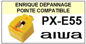 AIWA-PXE55  PX-E55-POINTES-DE-LECTURE-DIAMANTS-SAPHIRS-COMPATIBLES