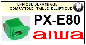 AIWA-PXE80 PX-E80-POINTES-DE-LECTURE-DIAMANTS-SAPHIRS-COMPATIBLES
