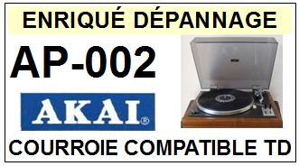 AKAI  AP002  AP-002  Courroie Compatible Tourne-disques