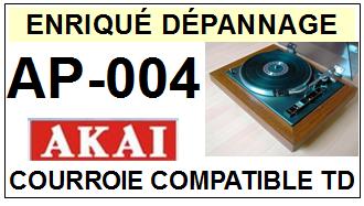 AKAI  AP004  AP-004  Courroie Compatible Tourne-disques
