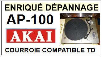 AKAI AP100 AP-100 Courroie Compatible Tourne-disques