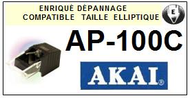 AKAI-AP100C AP-100C-POINTES-DE-LECTURE-DIAMANTS-SAPHIRS-COMPATIBLES