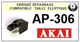AKAI Platine AP306 AP-306 Pointe diamant elliptique <BR><small>se 2014-03</small>
