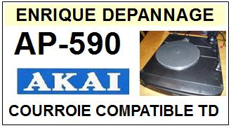 AKAI AP590 AP-590 Courroie Compatible Tourne-disques