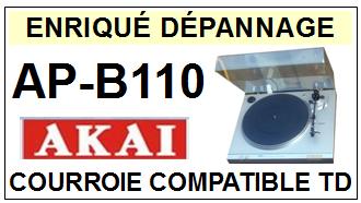 AKAI  APB110  AP-B110  Courroie Compatible Tourne-disques