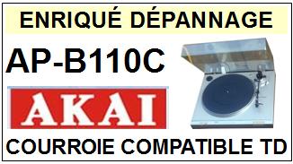 AKAI APB110C AP-B110C Courroie Compatible Tourne-disques