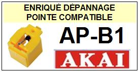 AKAI APB1 AP-B1 <br>Pointe sphrique pour tourne-disques (<B>sphrical stylus</b>)<SMALL> 2017-01</SMALL>