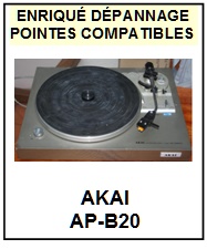 AKAI APB20 AP-B20 <br>Pointe sphrique pour tourne-disques (<B>sphrical stylus</b>)<SMALL> 2016-12</SMALL>