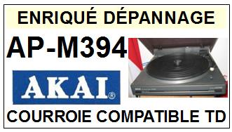 AKAI  APM394  AP-M394  Courroie Compatible Tourne-disques