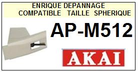 AKAI<br> APM512 AP-M512 Pointe sphrique pour tourne-disques <BR><small>sce 2015-01</small>