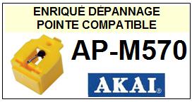AKAI Platine APM570 AP-M570 (1montage) Pointe diamant sphrique <BR><small>se+ori 2014-06</small>