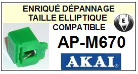 AKAI-APM670 AP-670-POINTES-DE-LECTURE-DIAMANTS-SAPHIRS-COMPATIBLES