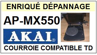 AKAI  APMX550  AP-MX550  Courroie Compatible Tourne-disques