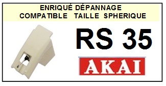 AKAI RS35 RS-35 <br>Pointe Diamant <b>Sphrique</b> (stylus)<small> 2016-11</small>