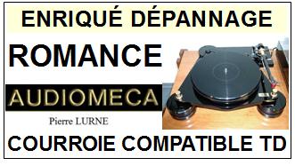 AUDIO MECA  ROMANCE PIERRE LURNE    Courroie Compatible Tourne-disques
