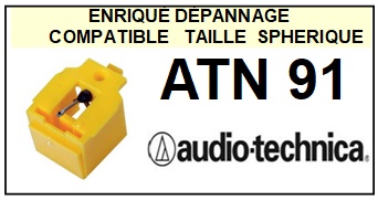 AUDIO TECHNICA-ATN91 ATN-91-POINTES-DE-LECTURE-DIAMANTS-SAPHIRS-COMPATIBLES