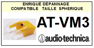 AUDIO TECHNICA-ATVM3 AT-VM3-POINTES-DE-LECTURE-DIAMANTS-SAPHIRS-COMPATIBLES