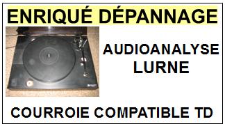 AUDIOANALYSE  LURNE courroie compatible TOURNE-DISQUES AUDIO ANALYSE  LURNE