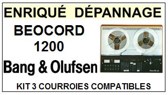BANG & OLUFSEN  BEOCORD 1200  courroie compatible MAGNETOPHONE  BEOCORD 1200