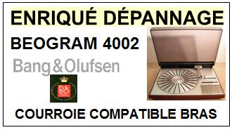 BANG & OLUFSEN BEOGRAM 4002 courroie compatible pour le bras tangenciel