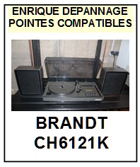 BRANDT CH6121K  <br>Pointe sphrique pour tourne-disques (<B>sphrical stylus</b>)<SMALL> 2017-01</SMALL>
