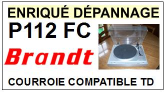BRANDT  P112FC    Courroie Compatible Tourne-disques