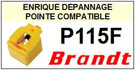 BRANDT<br> P115F Pointe sphrique pour tourne-disques <BR><small>sce 2015-02</small>