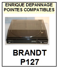 BRANDT P127  <br>Pointe sphrique pour tourne-disques (<B>sphrical stylus</b>)<SMALL> 2017-01</SMALL>