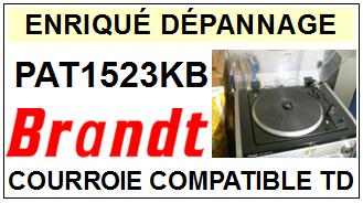 BRANDT  PAT1523KB    Courroie Compatible Tourne-disques
