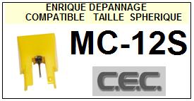 CEC CHUO DENKI-MC12S MC-12S-POINTES-DE-LECTURE-DIAMANTS-SAPHIRS-COMPATIBLES