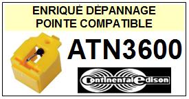 CONTINENTAL EDISON-ATN3600-POINTES-DE-LECTURE-DIAMANTS-SAPHIRS-COMPATIBLES
