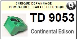 CONTINENTAL EDISON  TD9053  <br>pointe elliptique pour tourne-disques (<b>elliptical stylus</b>)<small> 2016-02</small>