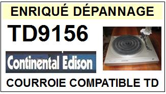 CONTINENTAL EDISON  TD9156    Courroie Compatible Tourne-disques