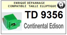 CONTINENTAL EDISON Platine TD9356 Pointe diamant elliptique <BR><small>sce 2014-03</small>