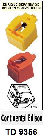 CONTINENTAL EDISON Platine TD9356 Pointe diamant elliptique <BR><small>sce 2014-03</small>