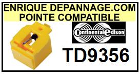 CONTINENTAL EDISON-TD9356-POINTES-DE-LECTURE-DIAMANTS-SAPHIRS-COMPATIBLES