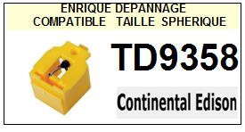CONTINENTAL EDISON-TD9358-POINTES-DE-LECTURE-DIAMANTS-SAPHIRS-COMPATIBLES