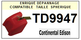 CONTINENTAL EDISON-TD9947-POINTES-DE-LECTURE-DIAMANTS-SAPHIRS-COMPATIBLES