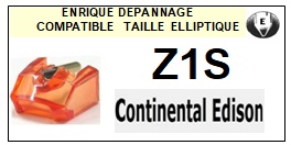 CONTINENTAL EDISON Z1S Z-1S <br>Pointe Diamant <b>Elliptique</b> (elliptical stylus)<small> 2017 AOUT</small>