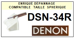 DENON-DSN34R DSN-34R-POINTES-DE-LECTURE-DIAMANTS-SAPHIRS-COMPATIBLES