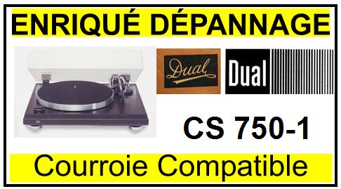 DUAL  CS750-1 Courroie compatible TOURNE-DISQUES DUAL  CS 750-1