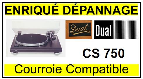 DUAL  CS750 Courroie compatible TOURNE-DISQUES DUAL  CS 750