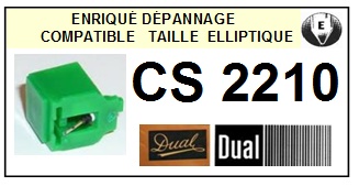 DUAL-CS2210 (1MONTAGE)-POINTES-DE-LECTURE-DIAMANTS-SAPHIRS-COMPATIBLES