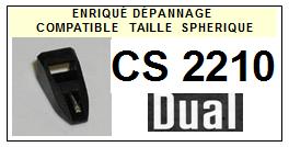 DUAL-CS2210.  (2 MONTAGE)-POINTES-DE-LECTURE-DIAMANTS-SAPHIRS-COMPATIBLES
