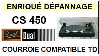 DUAL  CS450 Courroie compatible TOURNE-DISQUES DUAL  CS 450