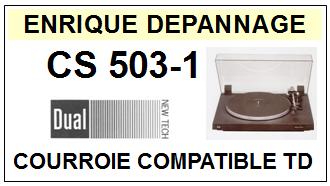 DUAL CS503-1  Courroie Compatible Tourne-disques
