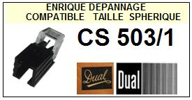 DUAL-CS503/1  CS-503-1-POINTES-DE-LECTURE-DIAMANTS-SAPHIRS-COMPATIBLES